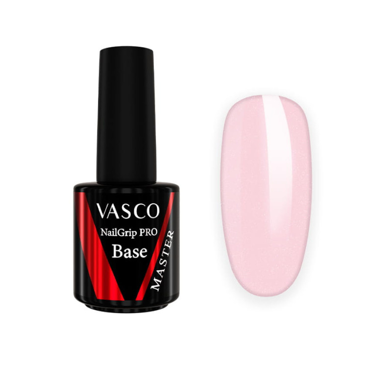 Baza hybrydowa Master Nail Grip Pro Glittered Blush Vasco 15 ml